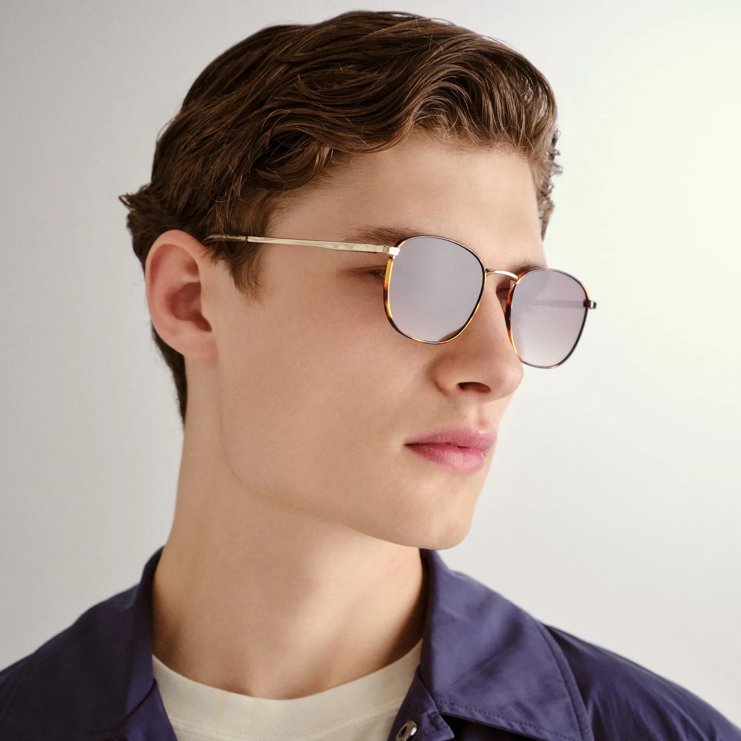 Le Specs Neptune Deux occhiali da sole bright gold tort