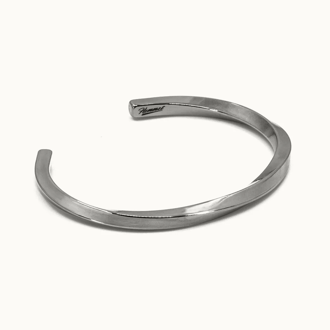 Hemmet Principle Adjustable Twisted Cuff bracciale oro giallo