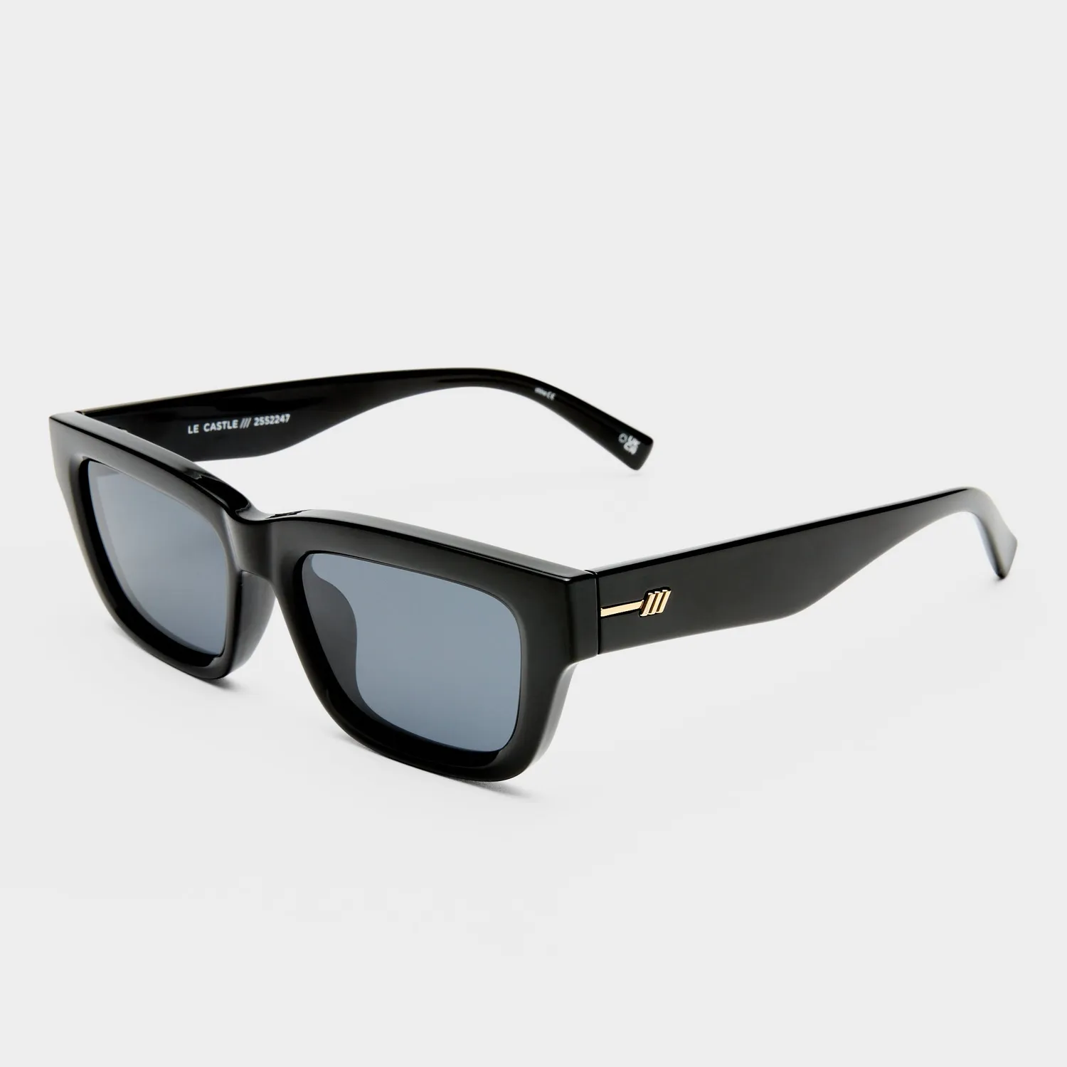 Le Specs Le Castle occhiale da sole nero polarizzato