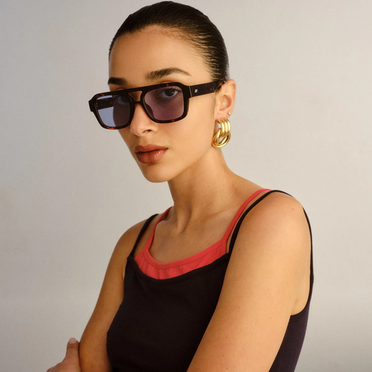Le Specs Subzero+ occhiale da sole tort aviatore blu