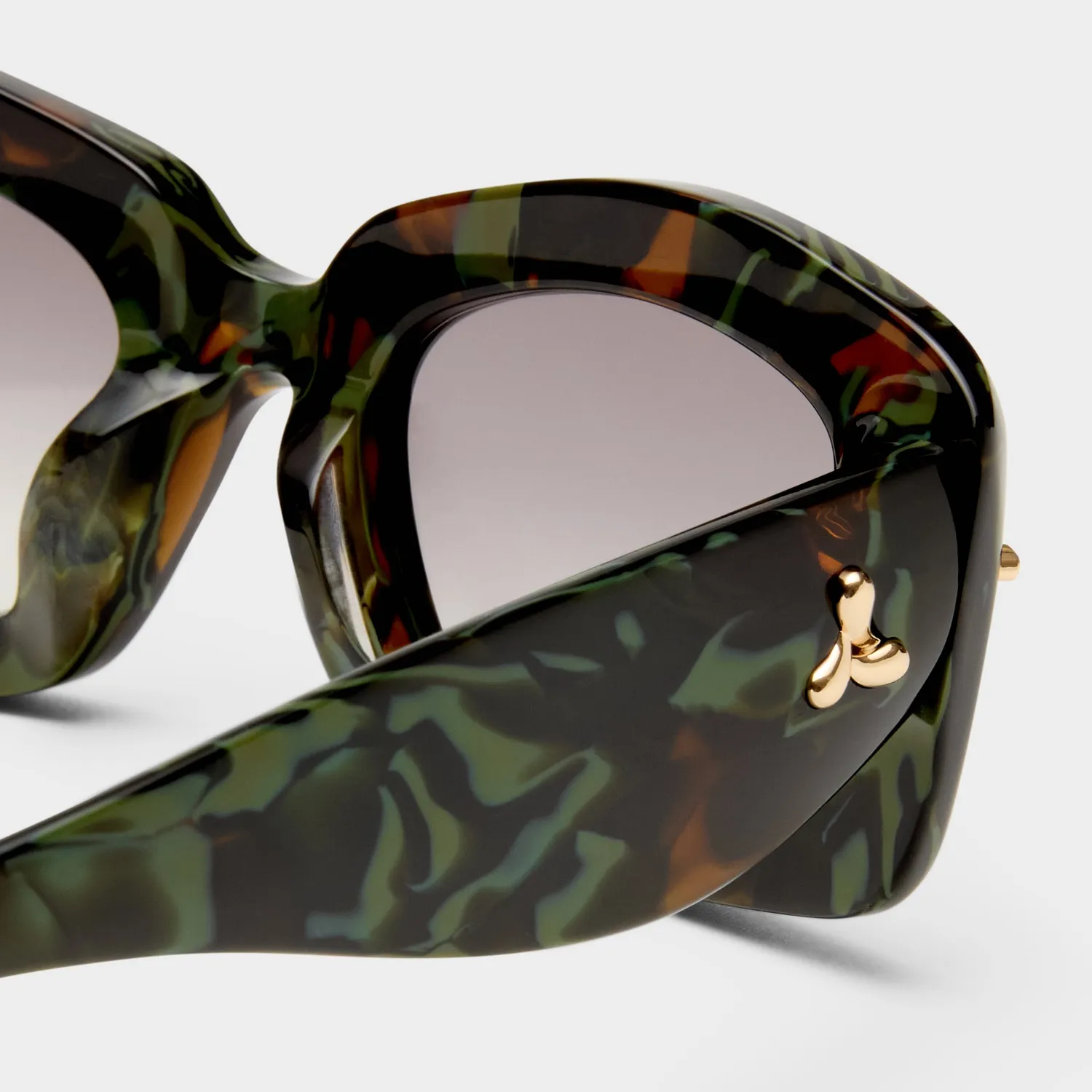 Le Specs Celestina occhiali da sole giada quadrati