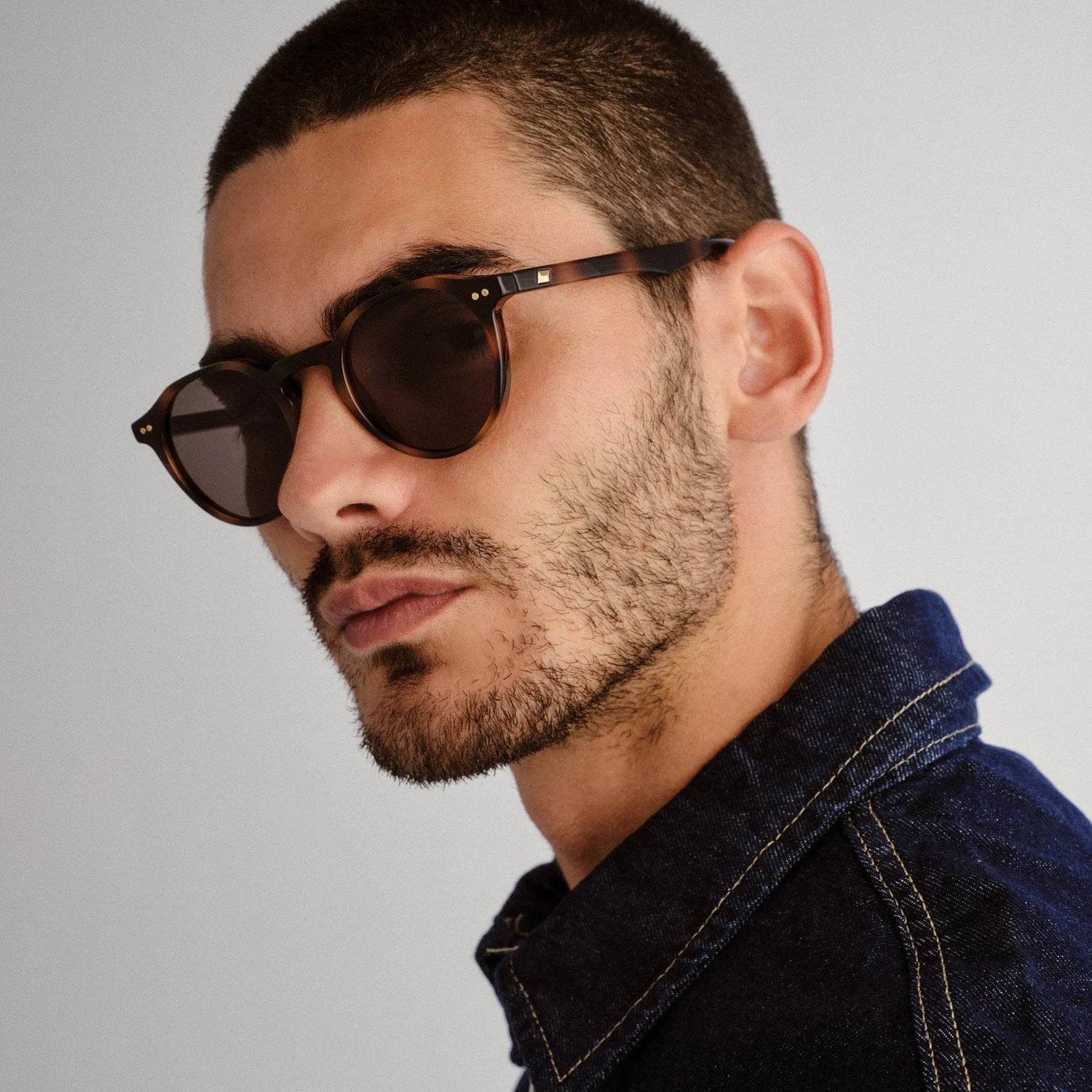 Le Specs Galavant occhiale da sole tartarugato rotondo