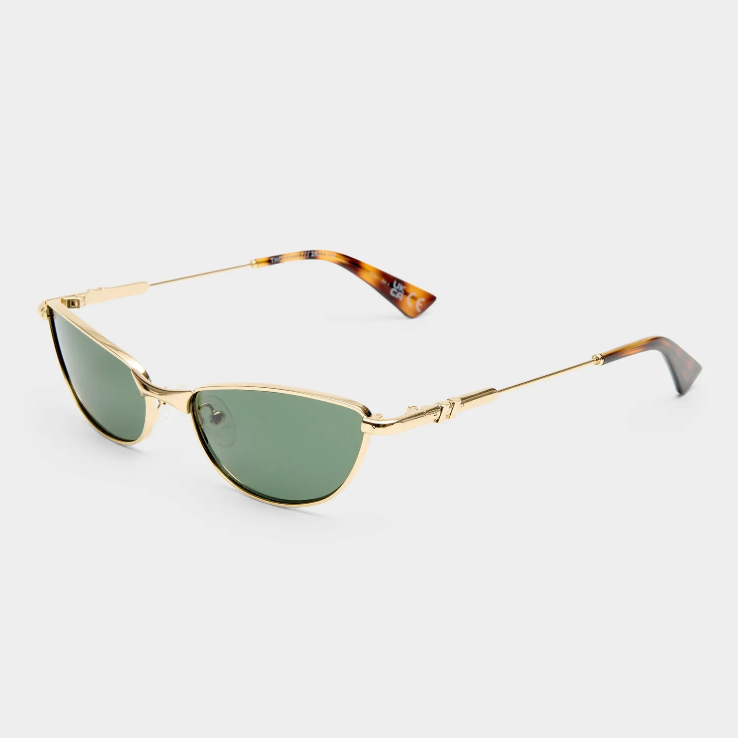 Le Specs Thorned occhiali da sole oro cat-eye khaki