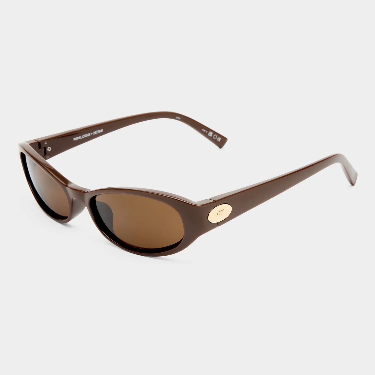Le Specs Popalicious + occhiali da sole cocoa marrone ovale