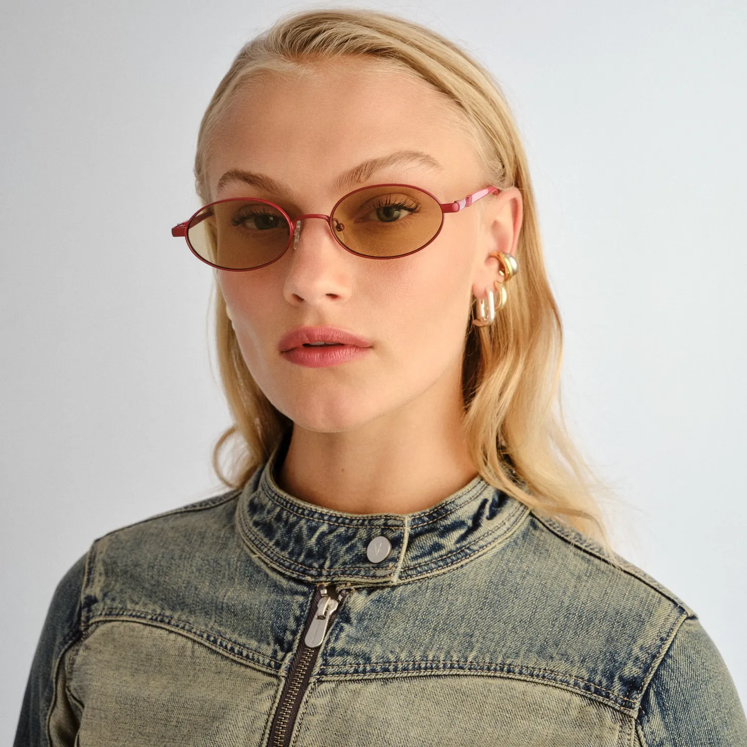 Le Specs Icicle occhiale da sole moto red ovale metallo