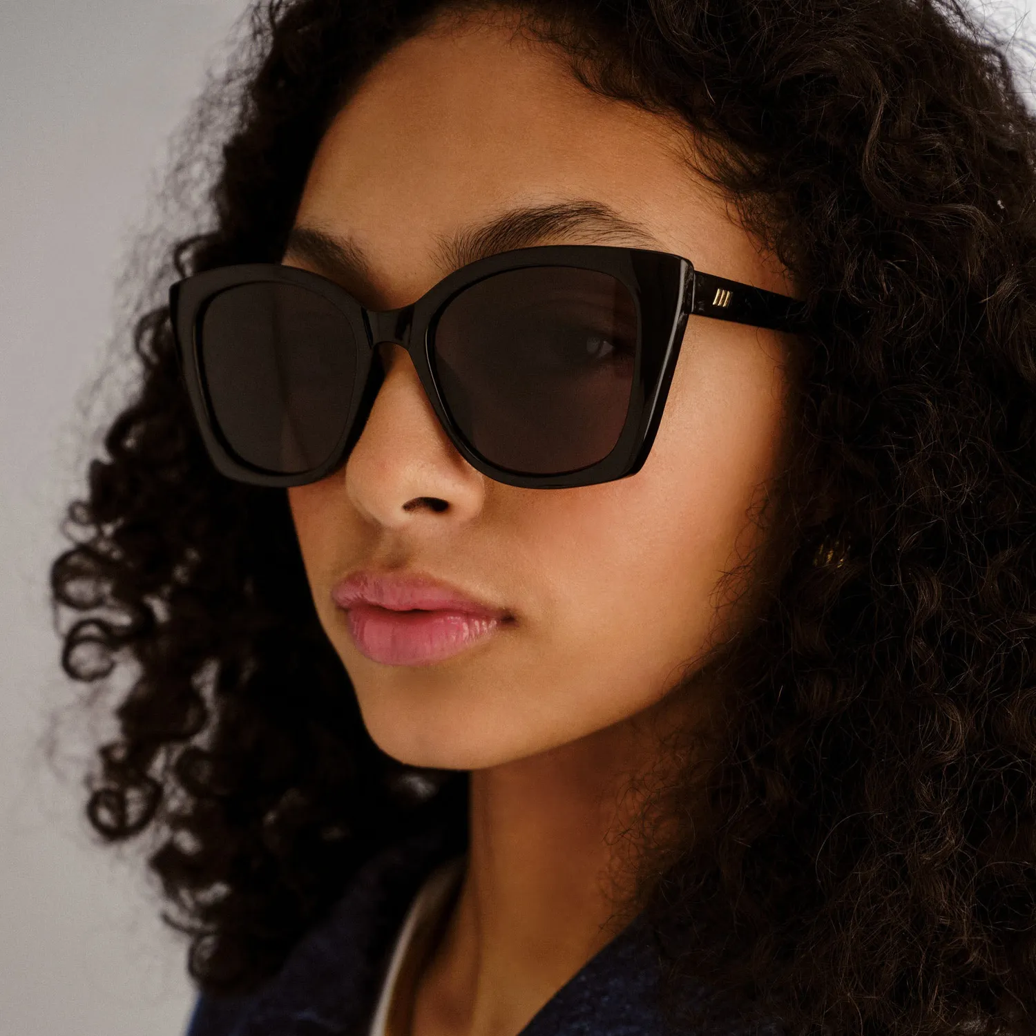 Le Specs Incantation occhiale da sole nero quadrato