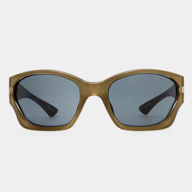 Le Specs Salacious occhiali da sole verde smoke grad