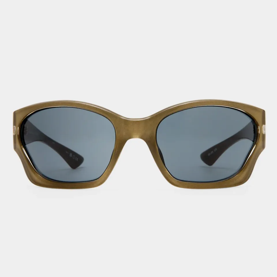 Le Specs Salacious occhiali da sole verde smoke grad