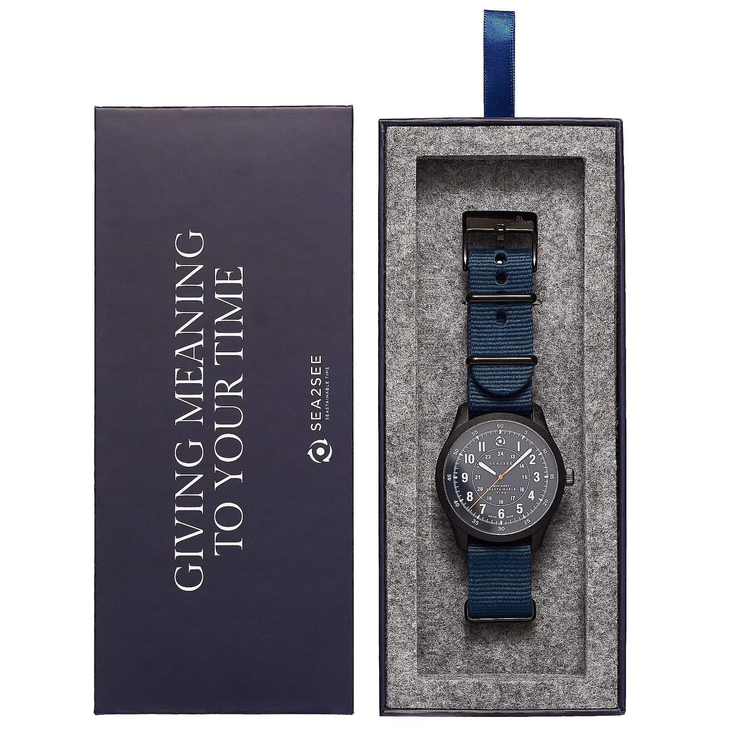 Sea2See Seal 03 orologio 41 mm blu
