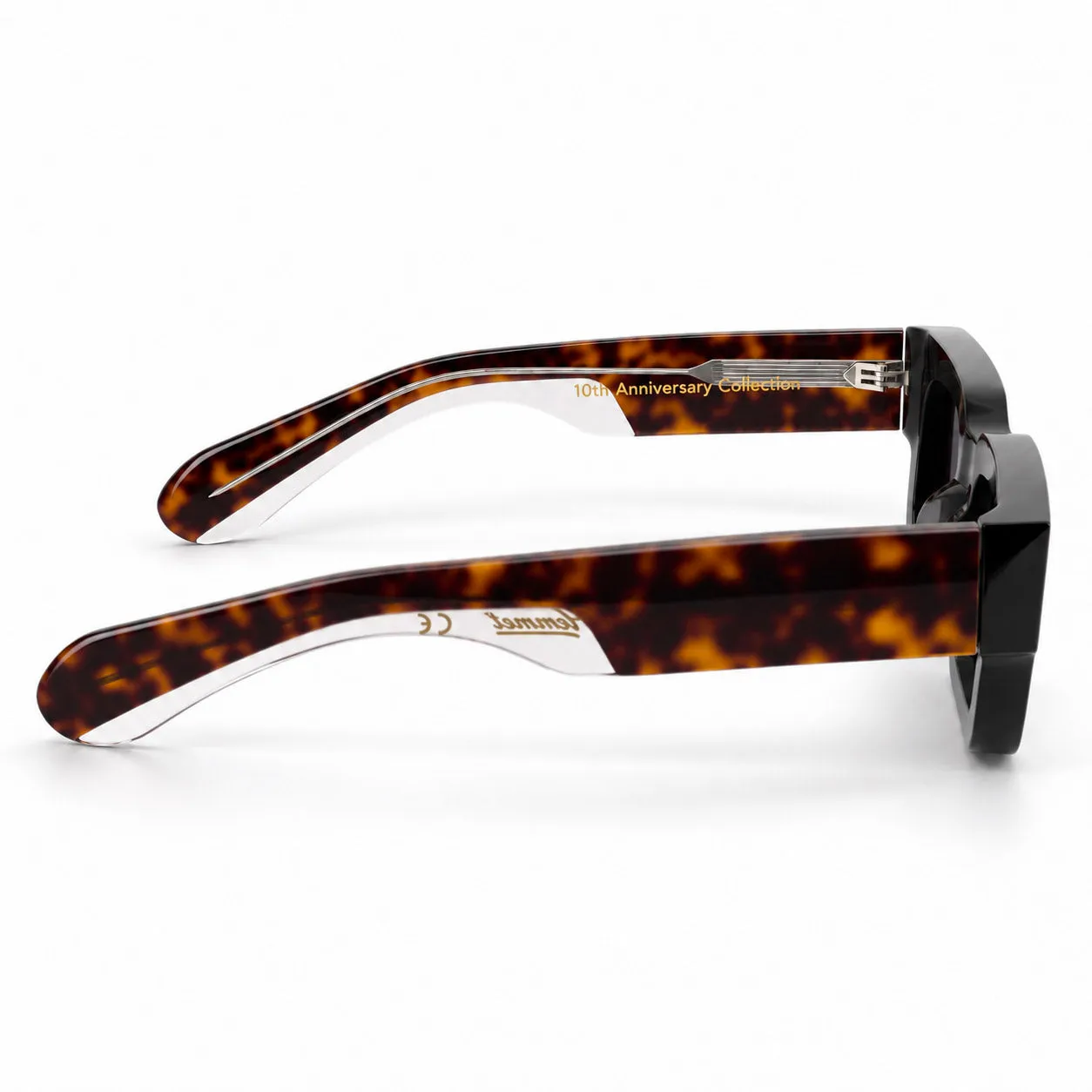 Hemmet 10th Anniversary H01 occhiale da sole nero tartarugato