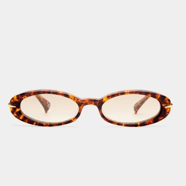 Le Specs Numero Doce occhiali sole mottled tort ovali