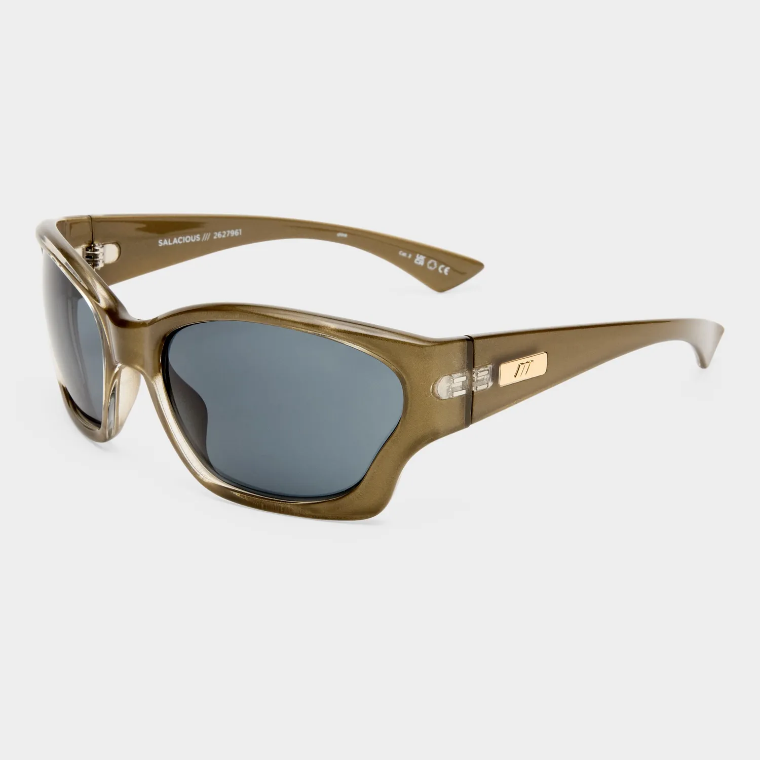 Le Specs Salacious occhiali da sole verde smoke grad