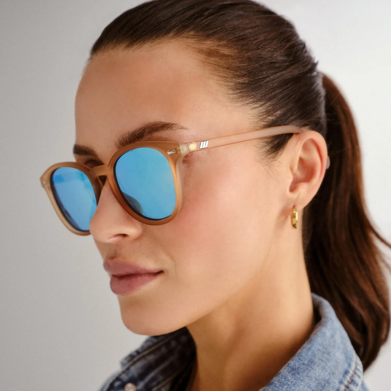Le Specs Bandwagon occhiali da sole raw sugar tondi