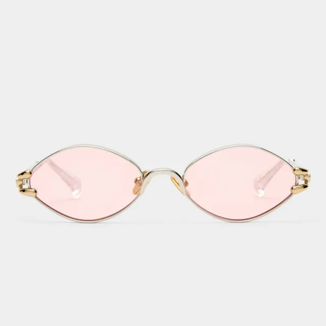Le Specs Numero Quince occhiali da sole argento ovali