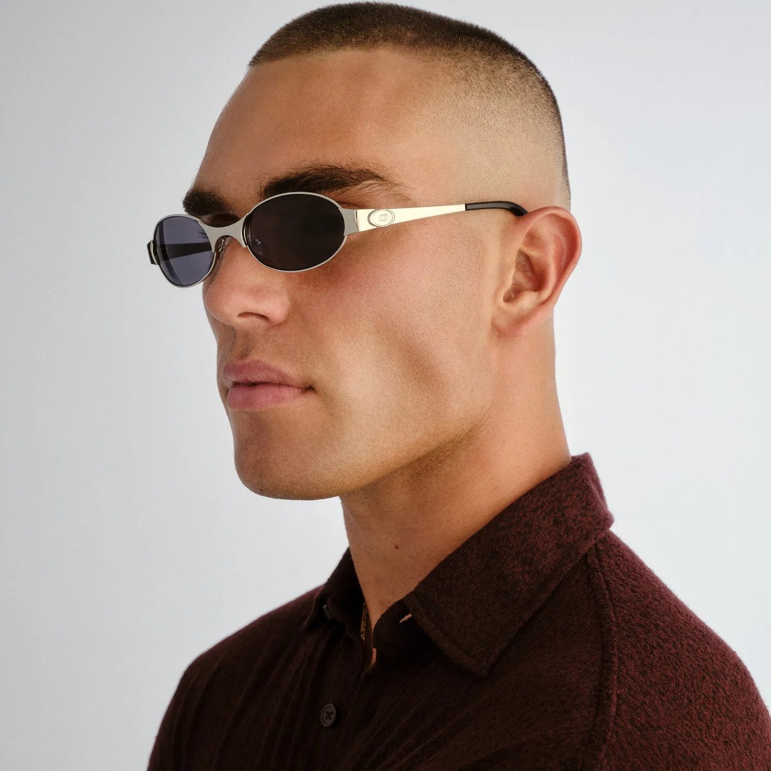 Le Specs Frostbite occhiale da sole silver ovale sport