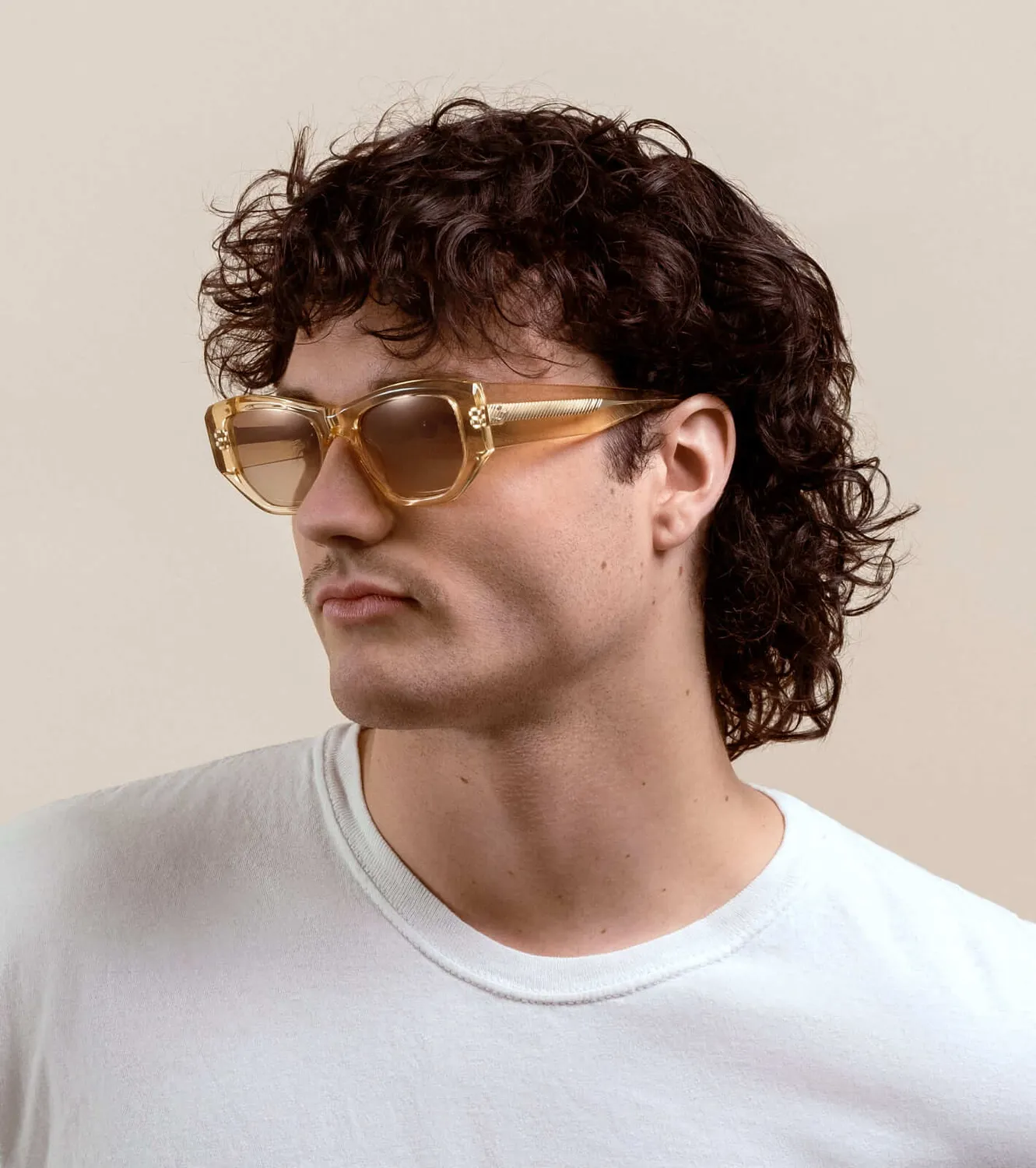 Raen Ynez occhiale da sole specchiato Champagne 54