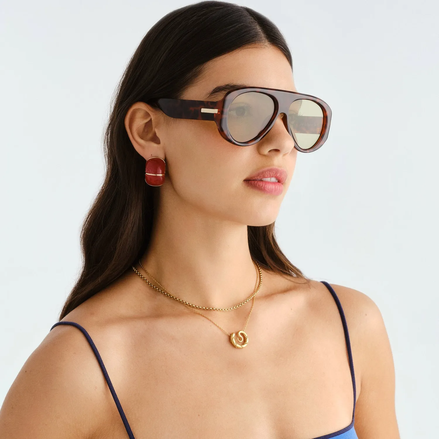 Le Specs Dream Boat occhiale da sole tort verde aviatore