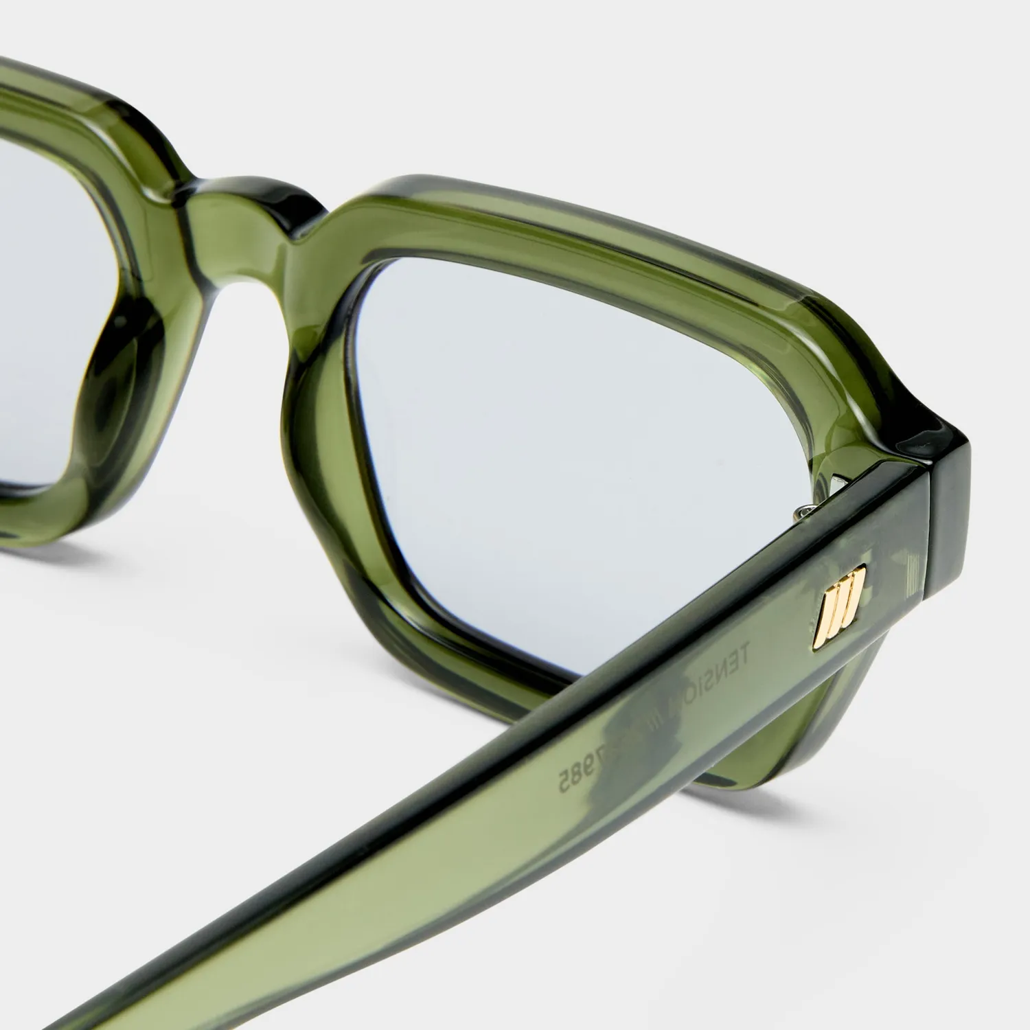 Le Specs Tension+ occhiali da sole rettangolare khaki smoke