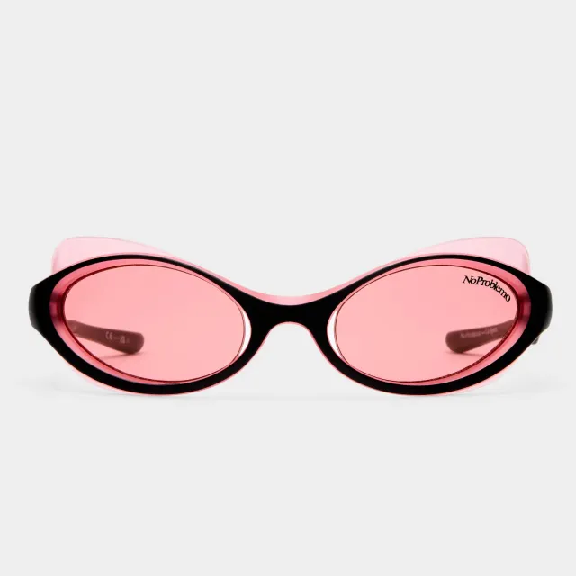 Le Specs Lyra occhiale da sole nero crimson mono