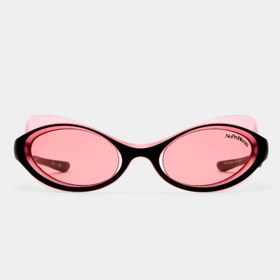 Le Specs Lyra occhiale da sole nero crimson mono