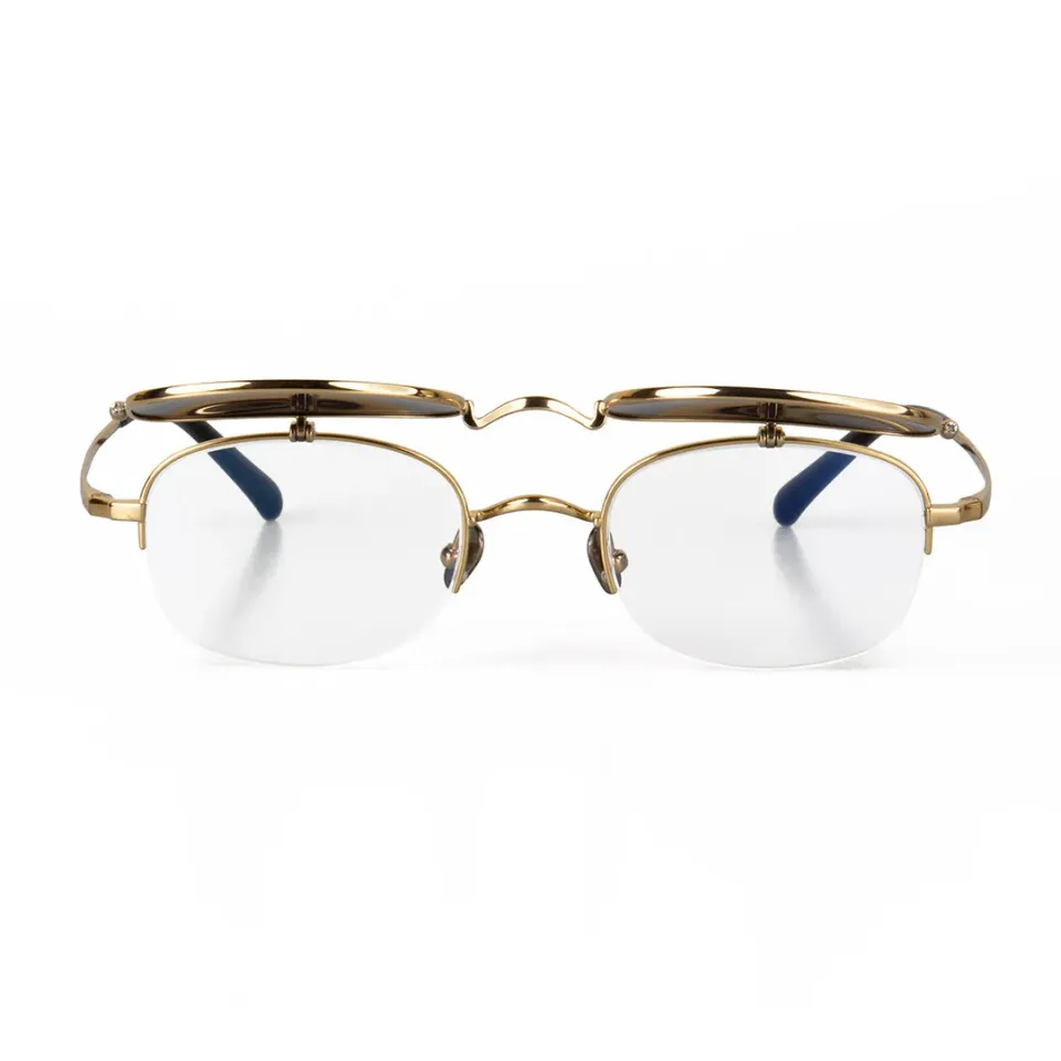 Hemmet HInfinite Acetate Titanium montatura vista oro verde