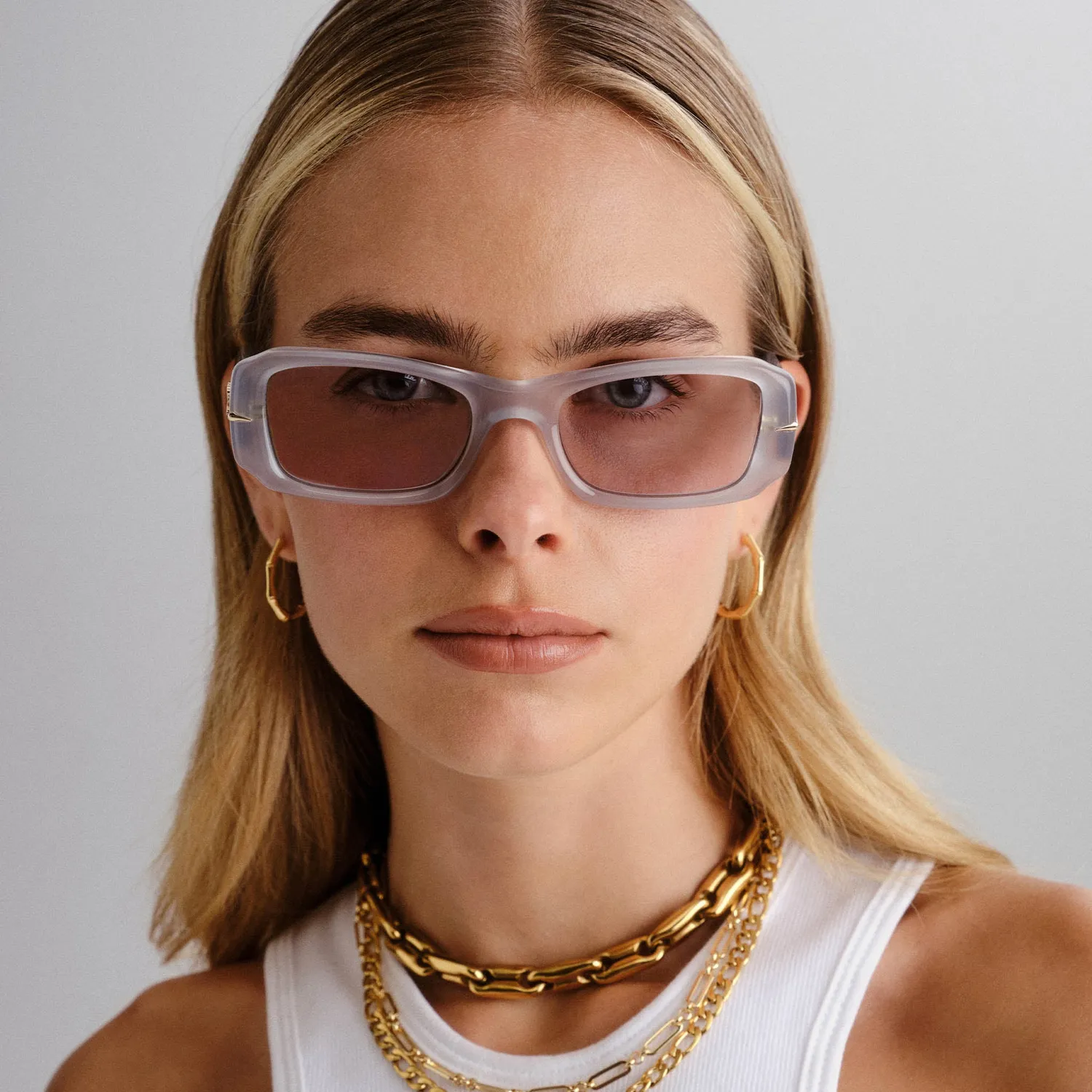 Le Specs Numero Cuatro occhiale da sole mist grigio