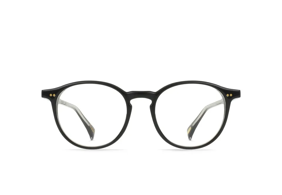 Raen Nevill Crystal Black Clear montatura da vista 50 ovale