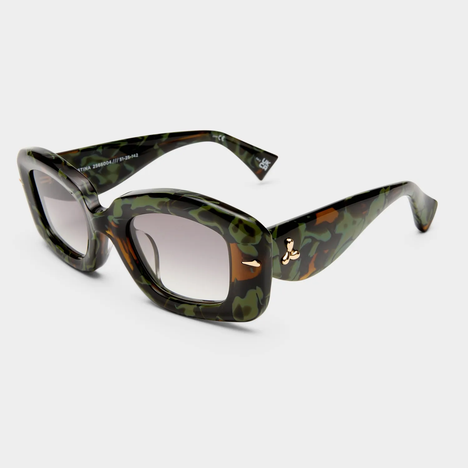 Le Specs Celestina occhiali da sole giada quadrati
