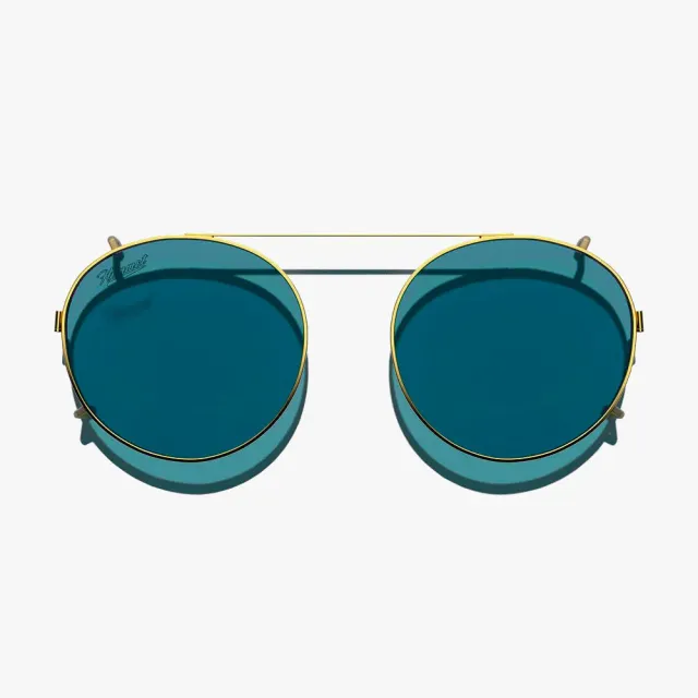 Hemmet S2 Tints Aquamarine clip-on polarizzato oro
