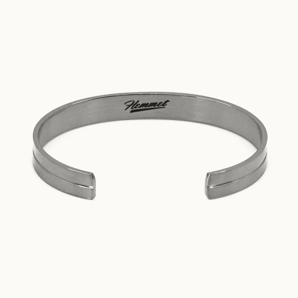 Hemmet Principle Adjustable Line Cuff bracciale oro bianco