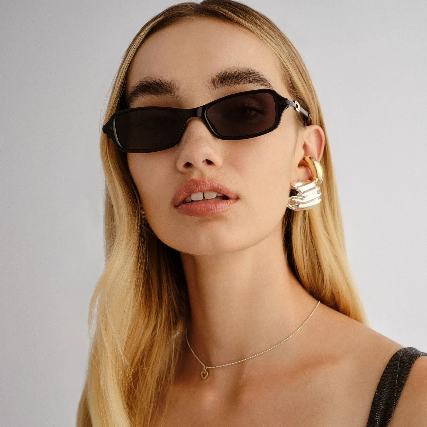 Le Specs Bamboozler occhiali da sole black stretti