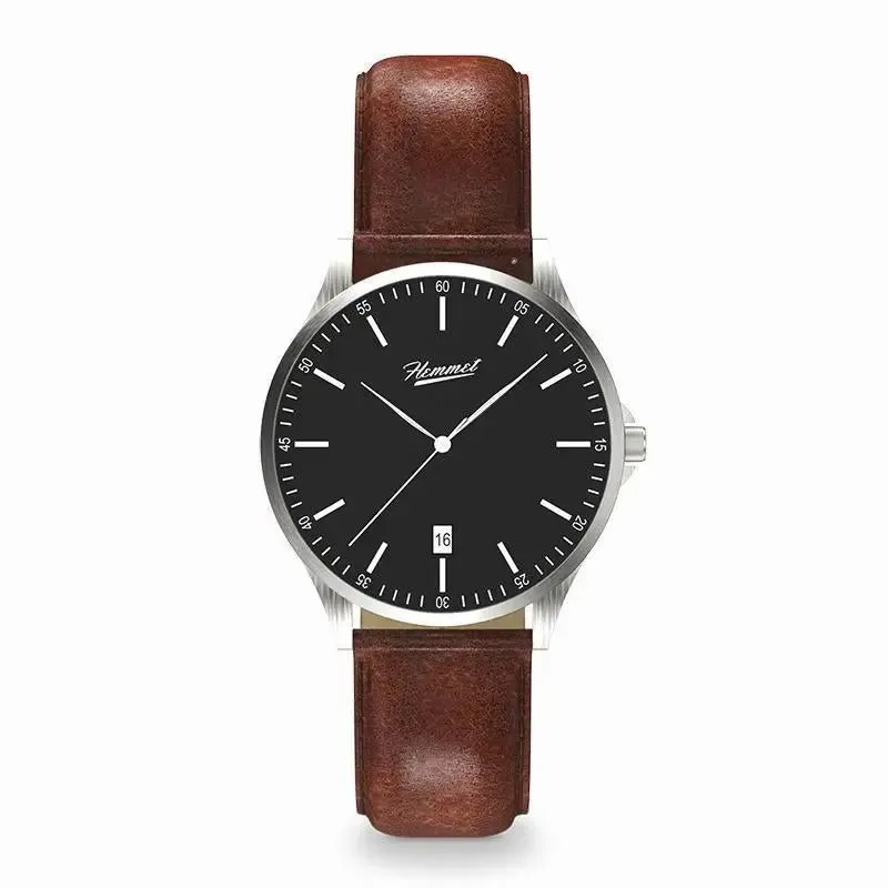 Hemmet H Watch Series 2 orologio nero pelle