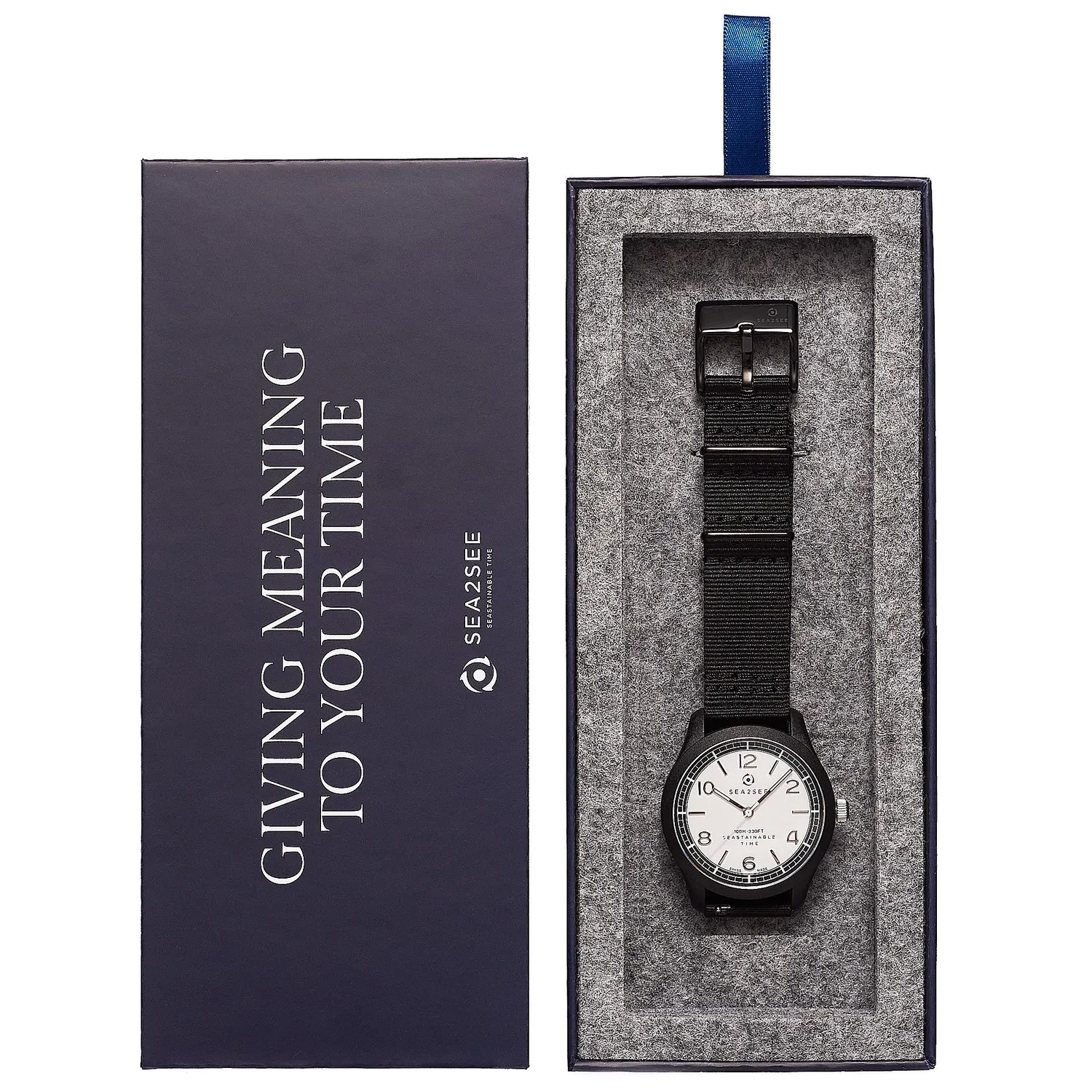 SEA2SEE Bali 04 orologio cinturino nero 37 mm