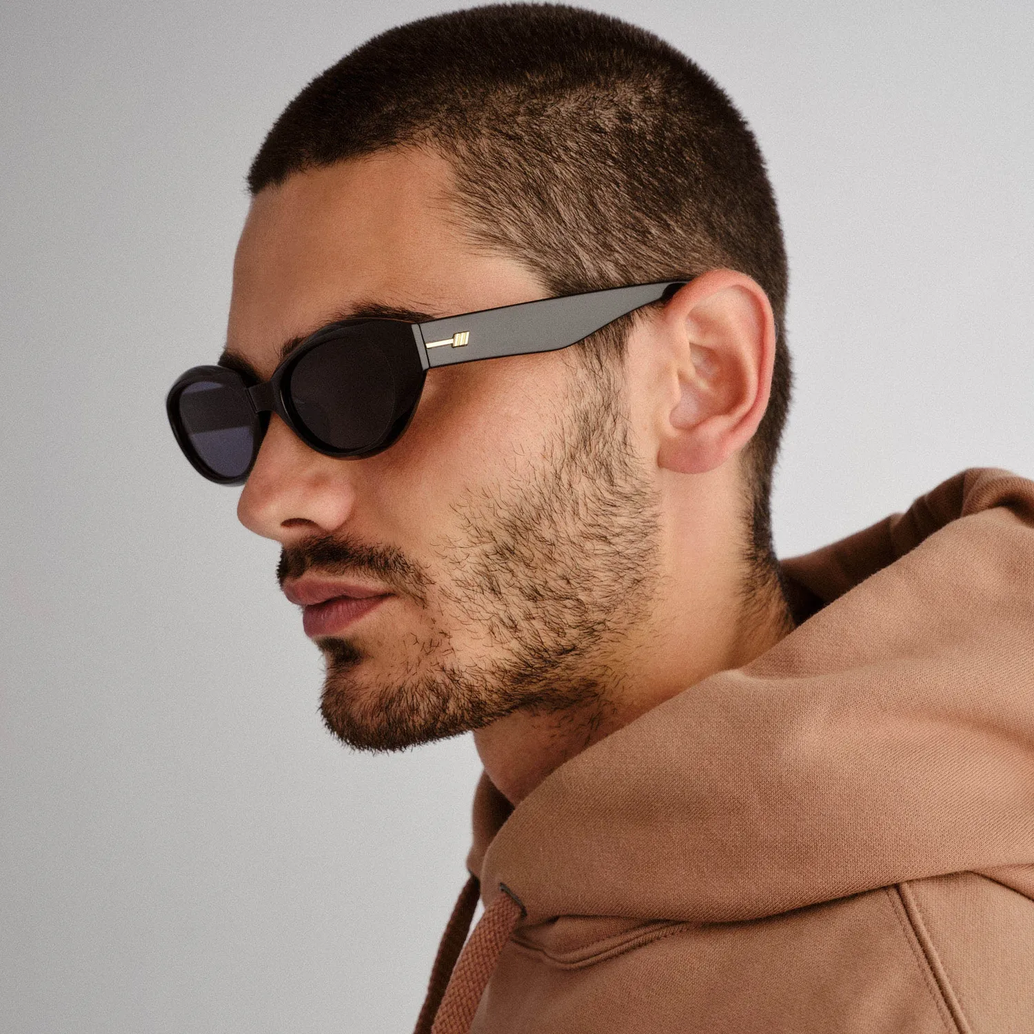 Le Specs Le Bijou occhiale da sole nero ovale