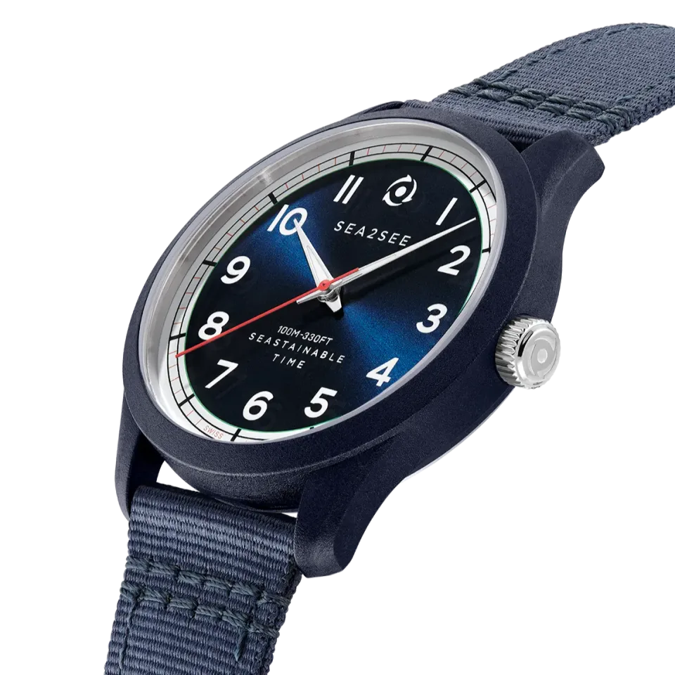 Sea2see Montecarlo 03 orologio blu navy 41 mm