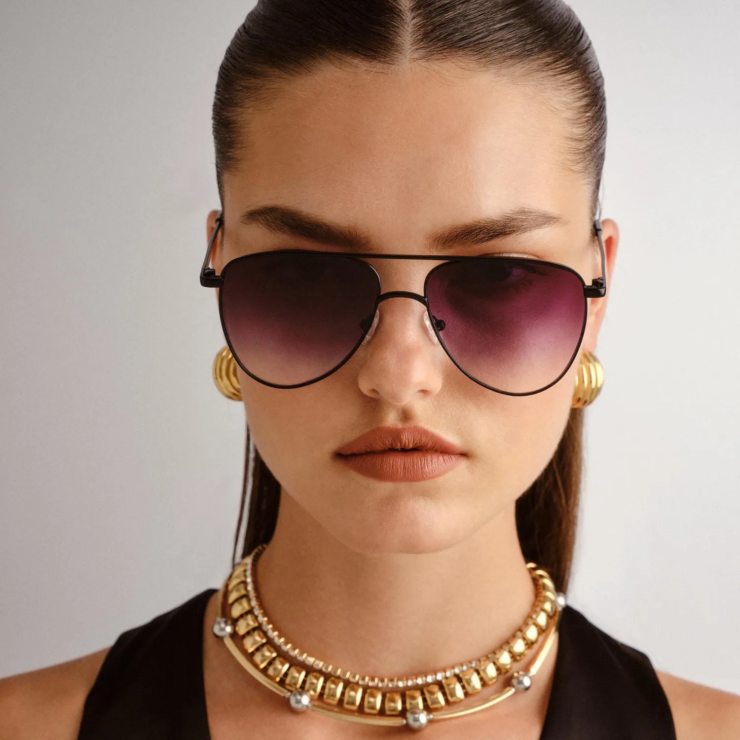 Le Specs The Duke occhiale da sole nero aviatore