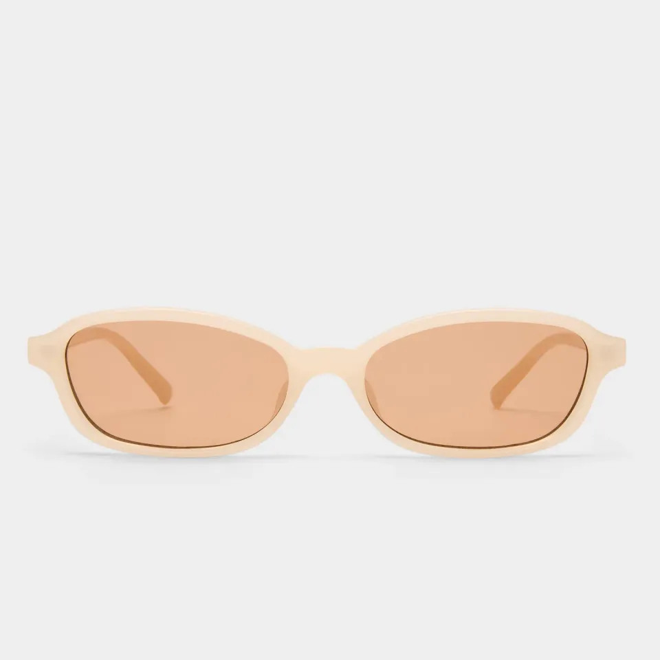 Le Specs Honey Pot occhiale da sole nude rettangolare