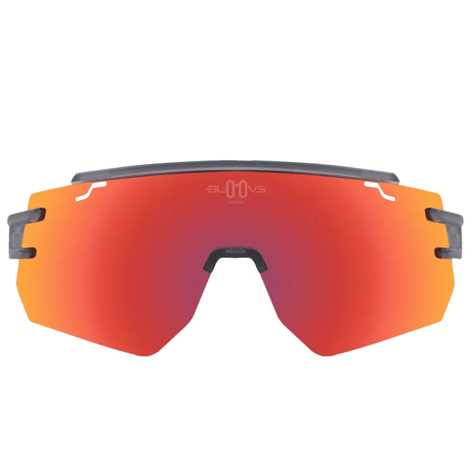 Bloovs Galibier occhiali ciclismo cristallo grigio rosso