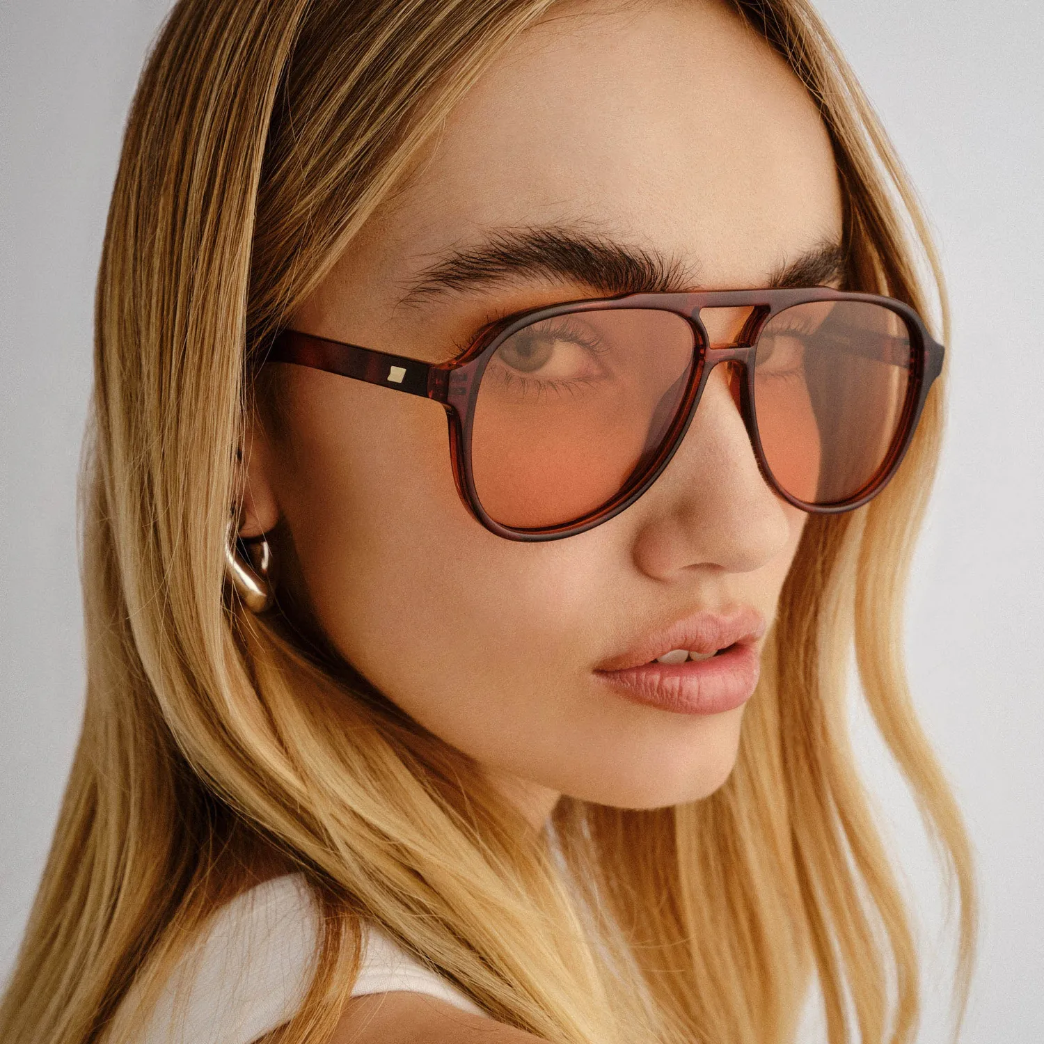 Le Specs Tragic Magic occhiale da sole tartarugato aviatore