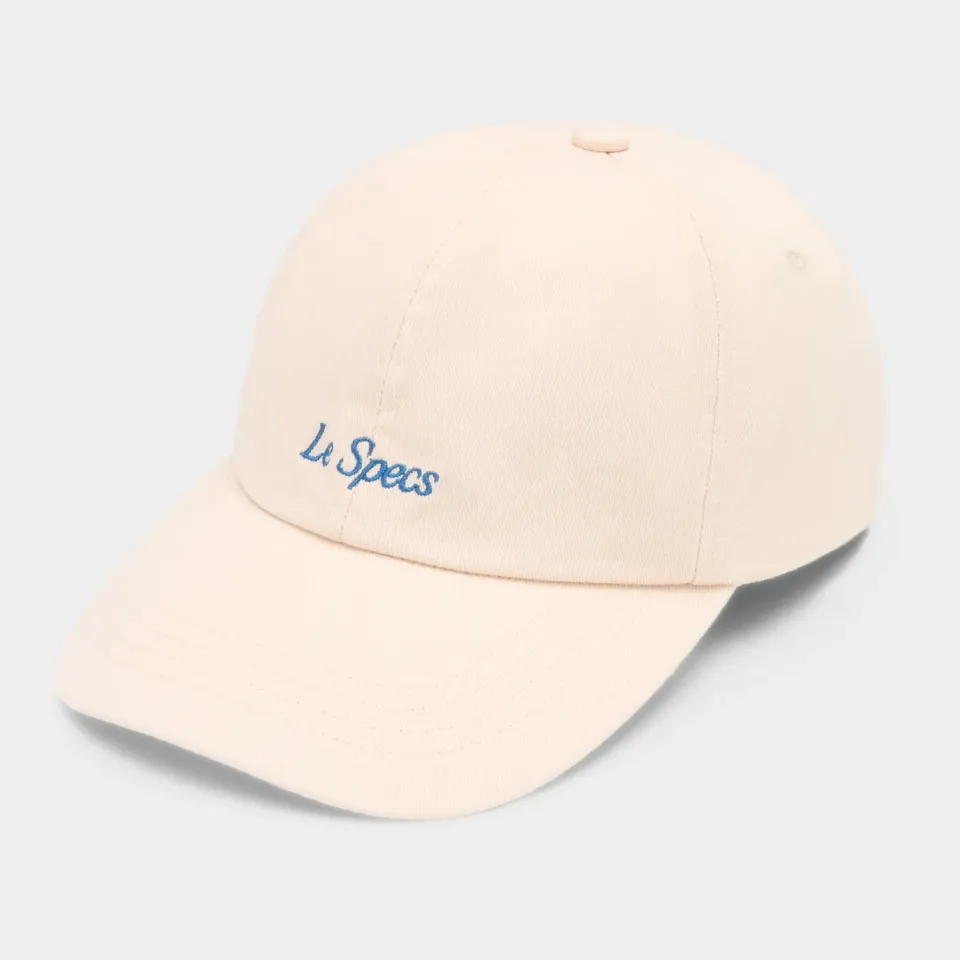 Le Specs Logo Cap cappellino crema cotone regolabile