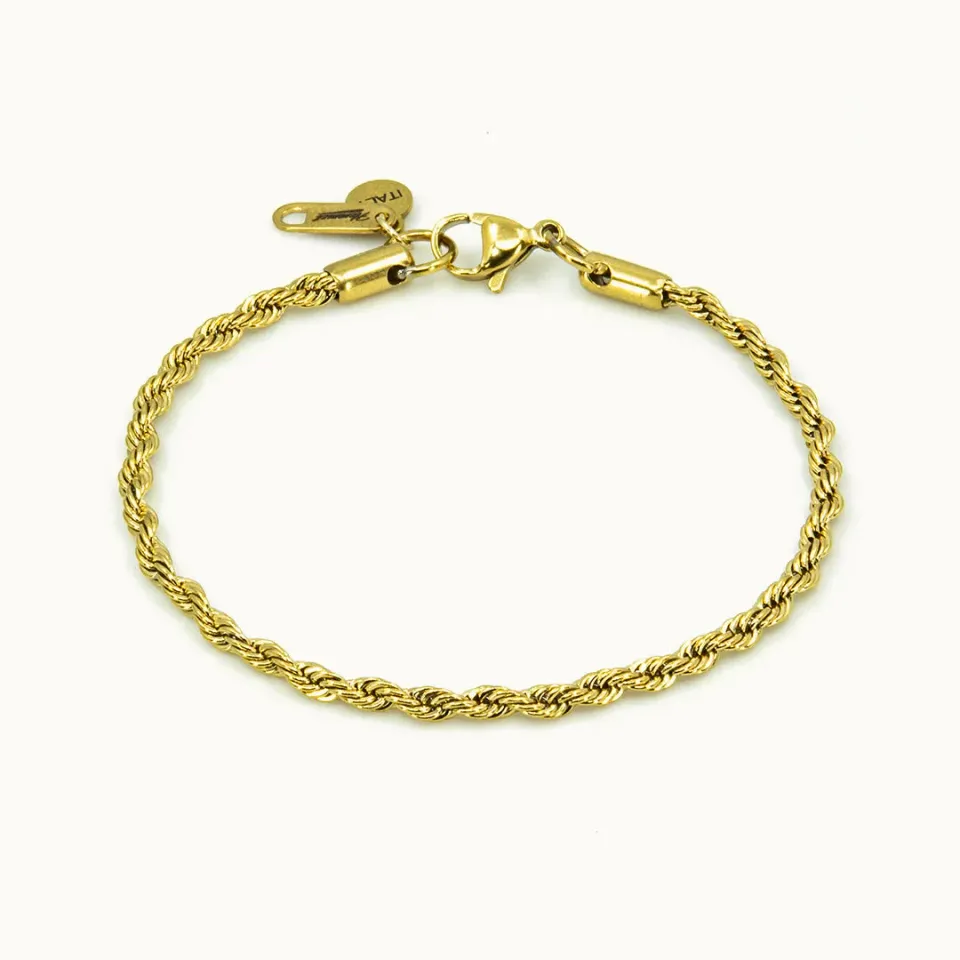 Hemmet Principle Spiral Link Chain bracciale oro giallo 18 cm