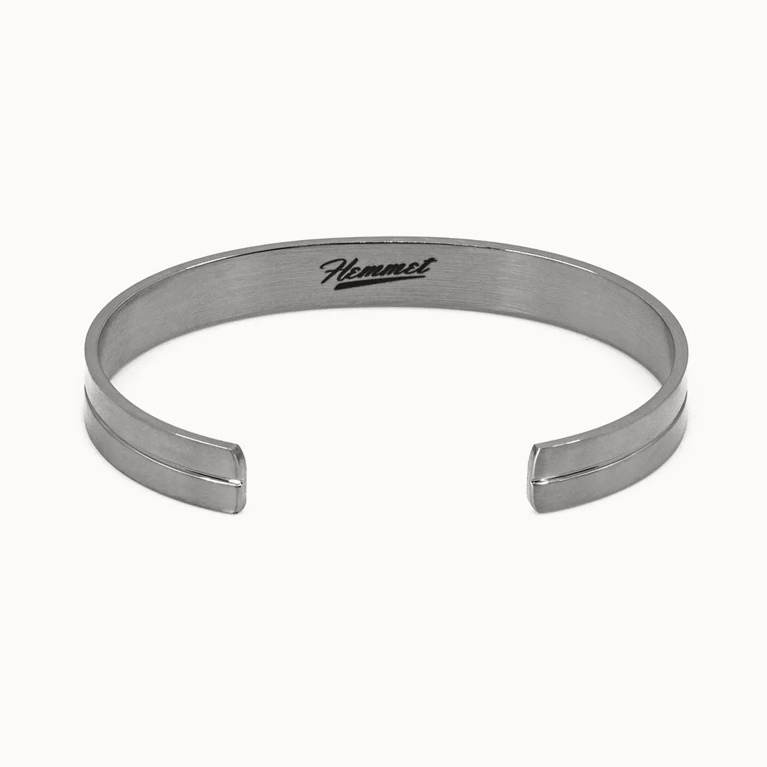 Hemmet Principle Adjustable Line Cuff bracciale oro giallo regolabile