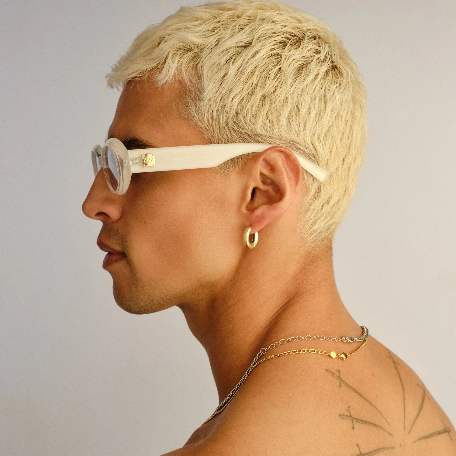Le Specs Work It occhiale da sole beige ovale