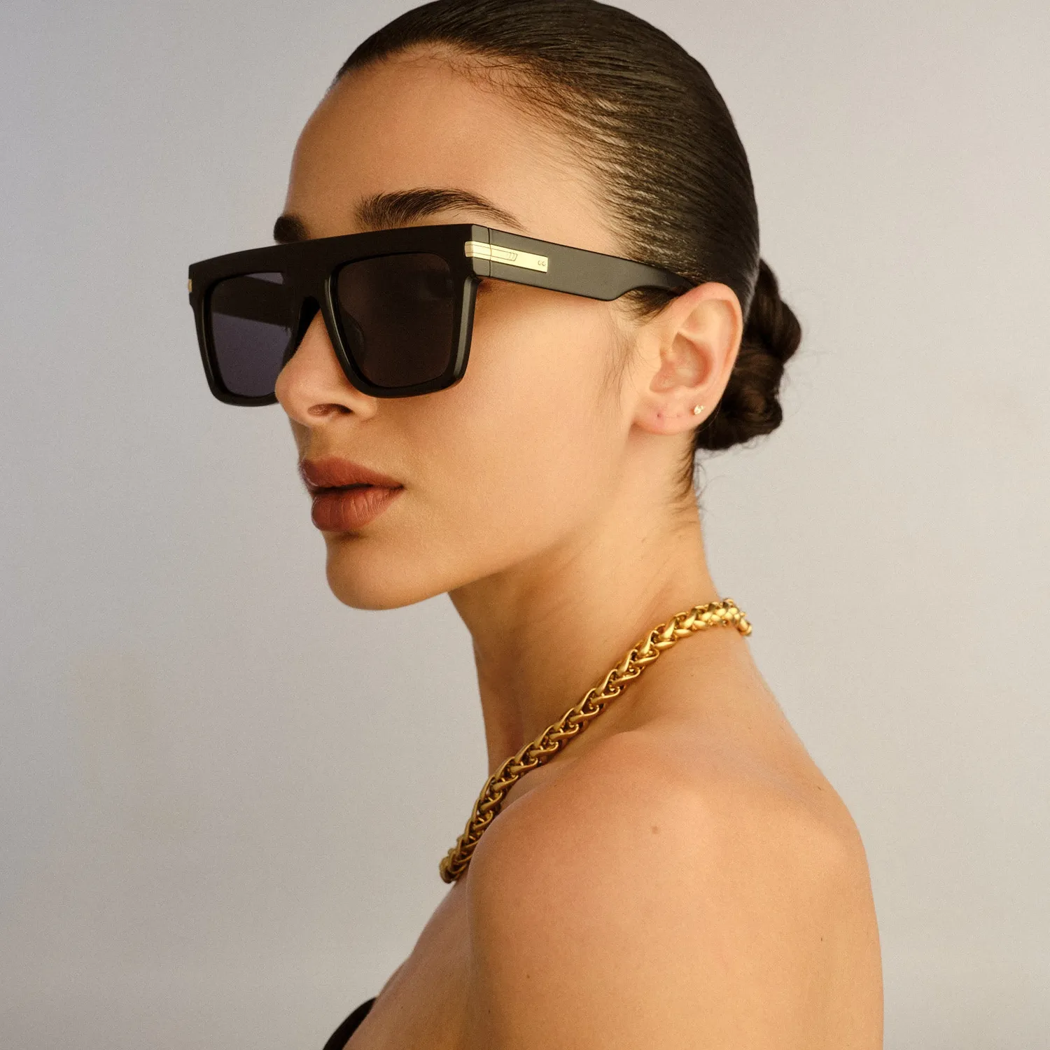 Le Specs Offside occhiale da sole nero polarized scudo