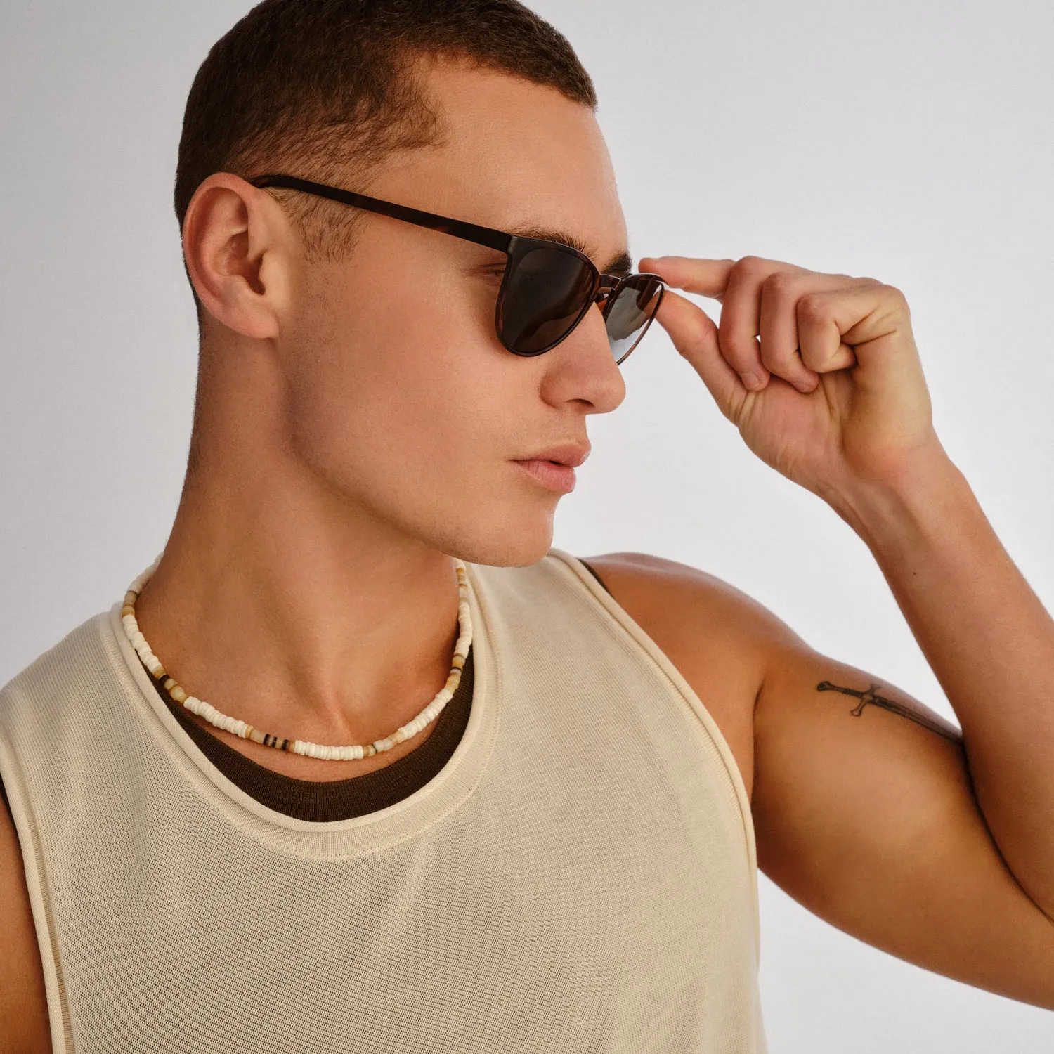 Le Specs Invincible occhiale da sole tartarugato lente kaki