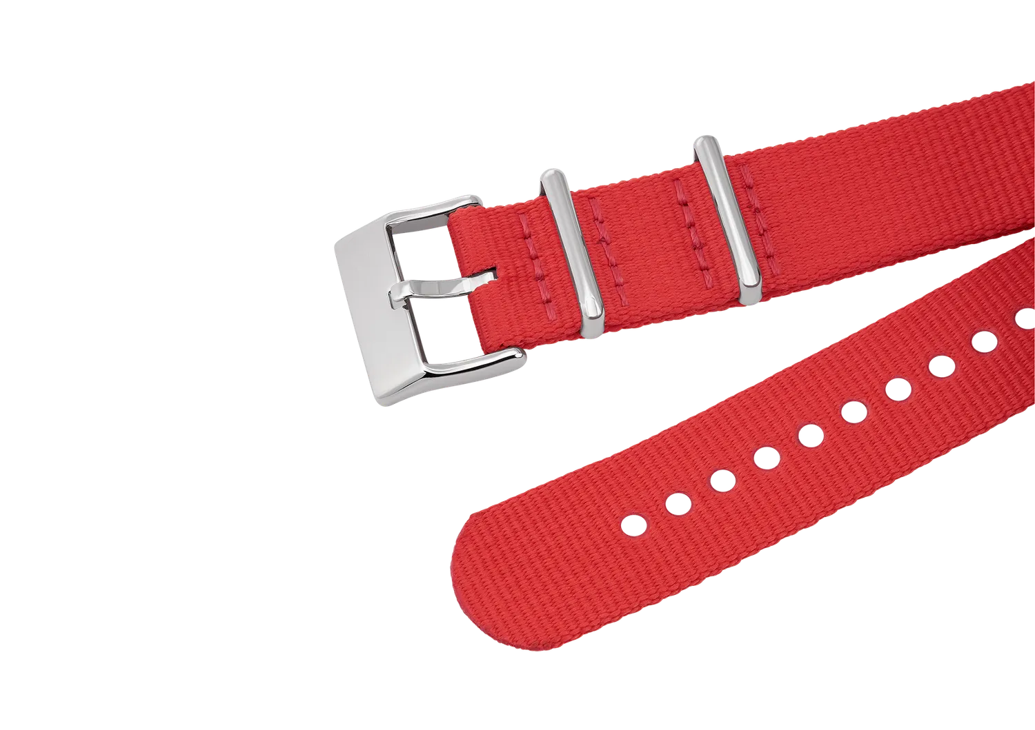 SEA2SEE Red Nato cinturino orologio rosso 20 mm sgancio rapido
