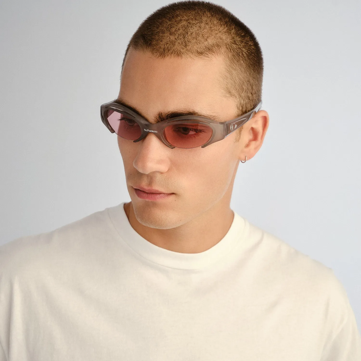 Le Specs Cyborg occhiale da sole Smoke Plum ovale