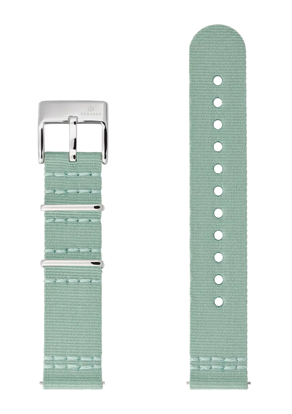 SEA2SEE Light Green cinturino 18 mm verde chiaro