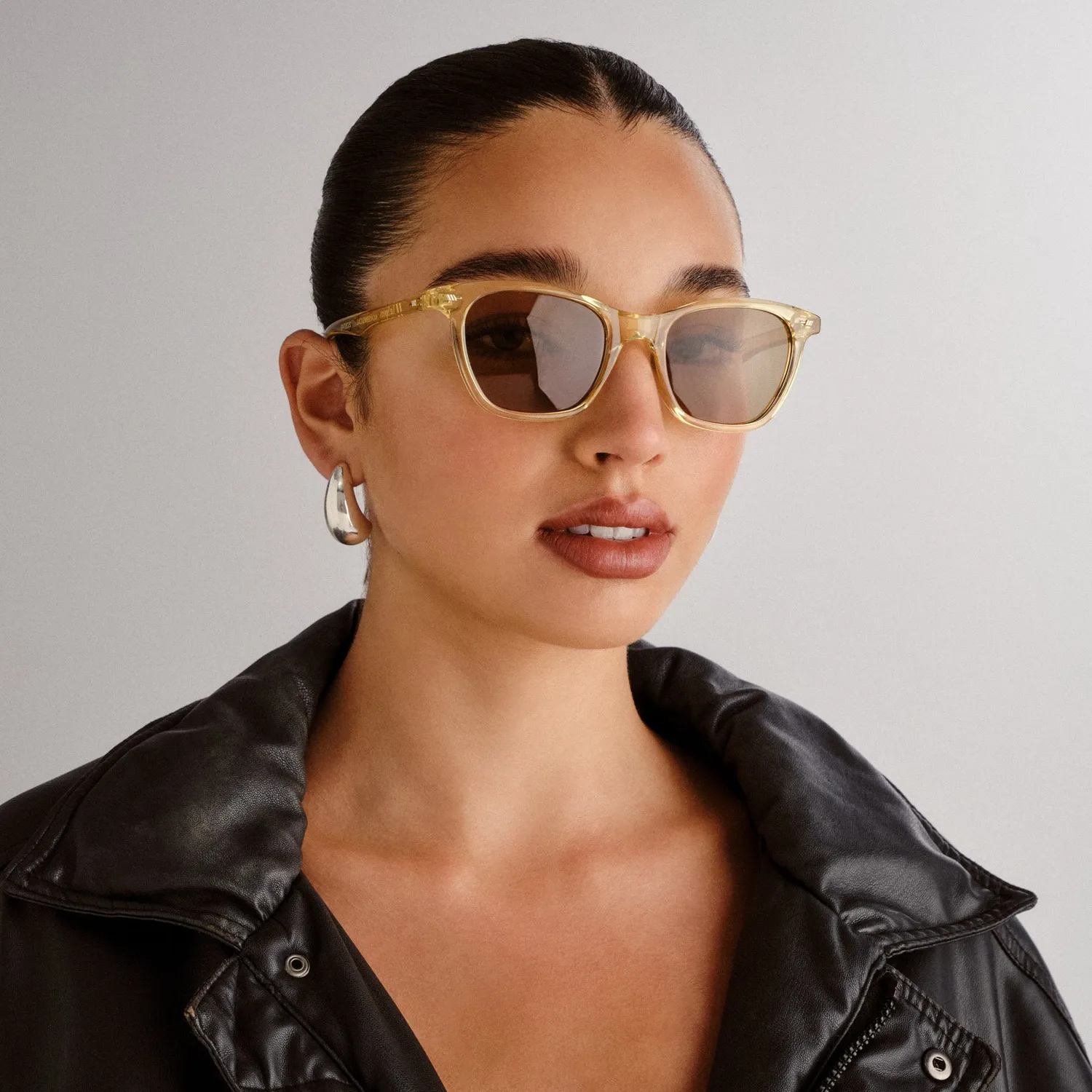 Le Specs Nonsensical occhiali da sole beige vintage