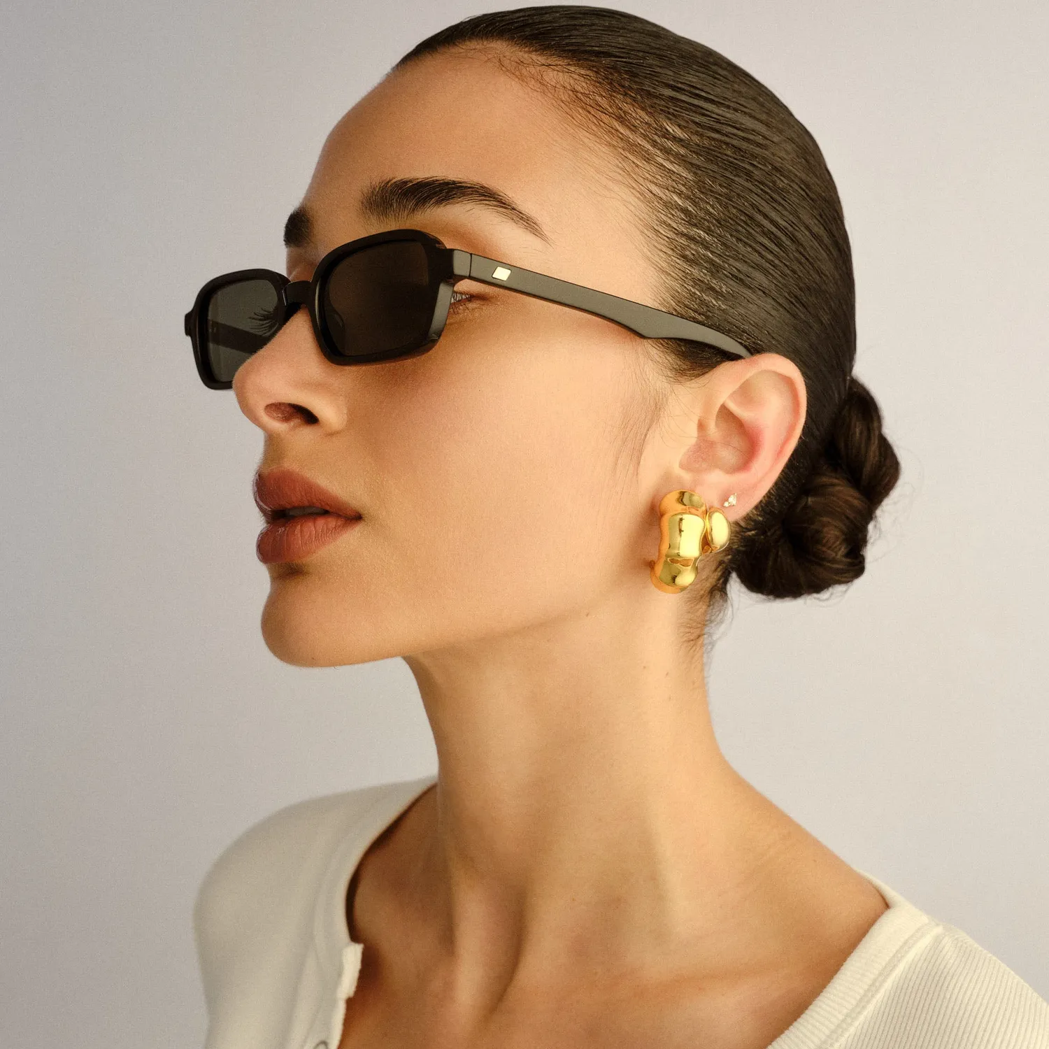 Le Specs Pilferer occhiali da sole nero khaki mono